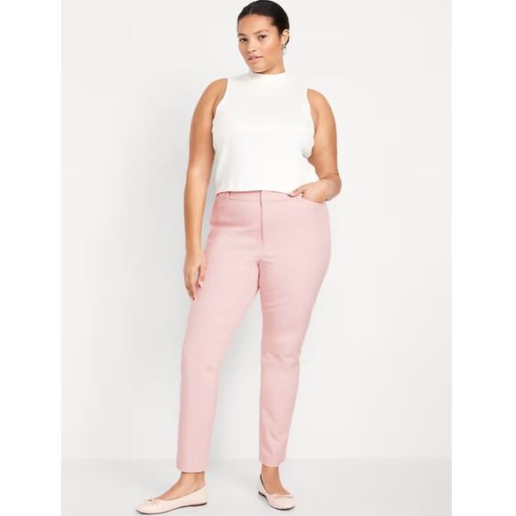 Old Navy Pants - Old Navy Pixie Skinny Ankle Pants Cropped SZ 18 in Pink